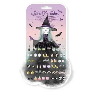 Pendientes Adhesivos de Natasha la Bruja Cuervo (30 Pares)