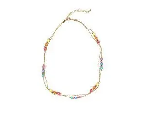 Collar Arco Iris Dorado