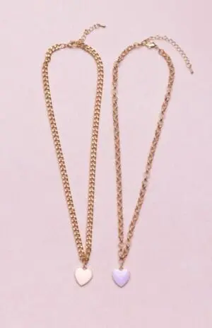 Collar con Cadena y Corazón
