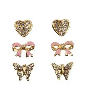Pendientes con Tachuelas Deslumbrantes