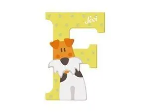 Letra F Fox Terrier Sevi