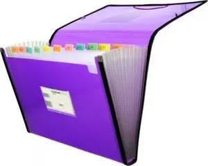 Carpeta Fuelle con Separadores Violeta