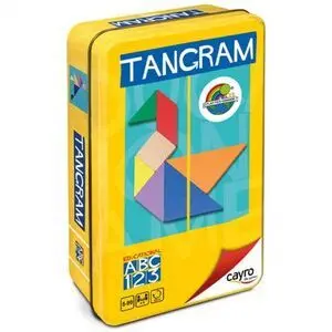 Tangram de Madera en Caja de Metal