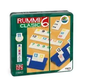 Rummi Classic Cayro 6 Jugadores  Juego de Mesa en Caja Metálica