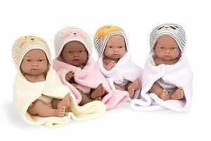 Bebé Pillines 26Cm Animales en la Capucha