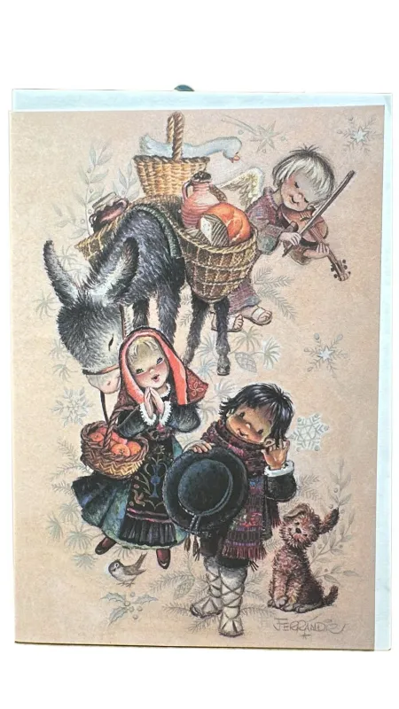 Tarjeta Romeria Navideña con Sobre
