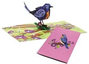 Postal Pájaro Azul