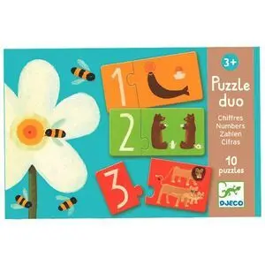 Set 10 Puzzles 2Pcs - Números