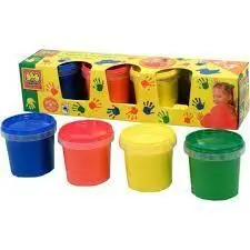 Pintura para Dedos 4 Colores 150 Ml