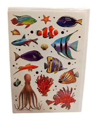 Postal Pulpo, Coral y Peces Marinos y de Agua Dulce