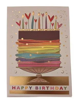 Postal de Cumpleaños con Pastel