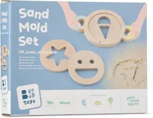 Moldes de Arena Infantiles de Madera  Set de Sellos para Arena