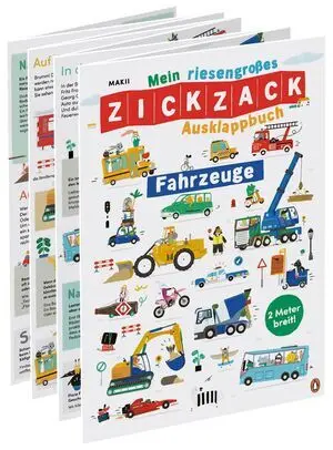 Mein Riesengroßes Zickzack Ausklappbuch  Fahrzeuge