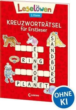 Leselöwen Kreuzworträtsel Für Leseprofis - 2. Klasse (Rot)