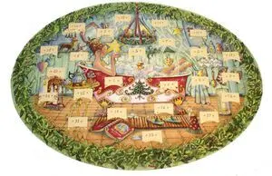 Calendario de Adviento con Mensajes en Aleman