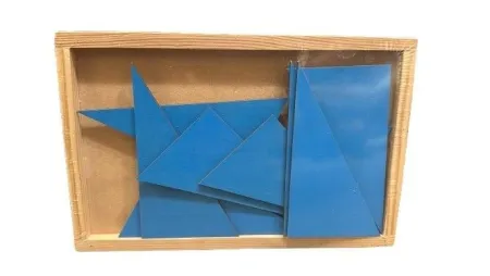 Caja de Triangulos Azules