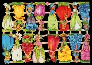 Cromos de Picar Hadas de Flores (7425)
