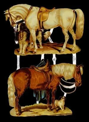 Cromos de Picar Caballos Grandes (7088)