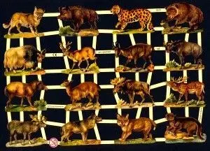 Cromos de Picar Animales de la Selva (7277)
