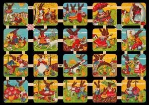 Cromos de Picar Dibujos Pascua (7458)