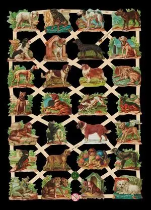 Cromos de Picar Razas de Perros (7337)