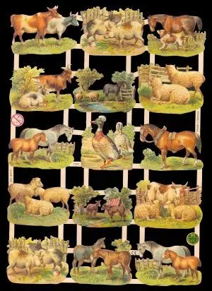 Cromos de Picar Animales de la Granja (7295)