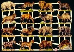 Cromos de Picar Animales Sabana (7276)