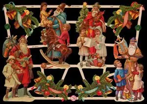 Cromos de Picar Navidad Niños y Niñas (7385)