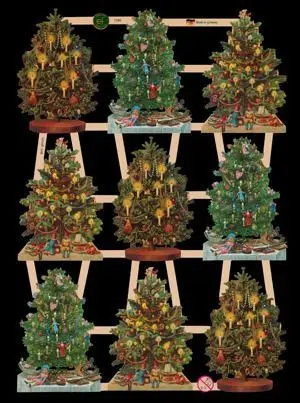 Cromos de Picar Árbol de Navidad (7396)