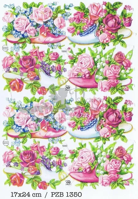 Cromos de Picar Rosas en Zapatos (1350)