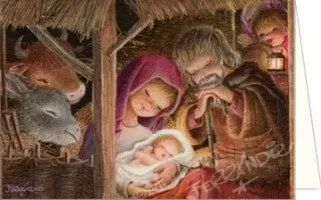 Postal Resplandor Pesebre