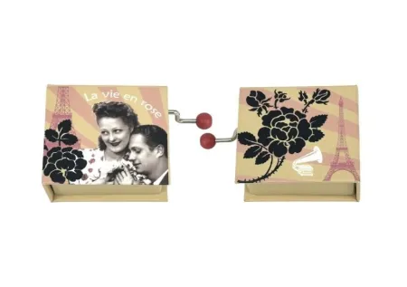 Caja de Música con Manivela - la Vie en Rose