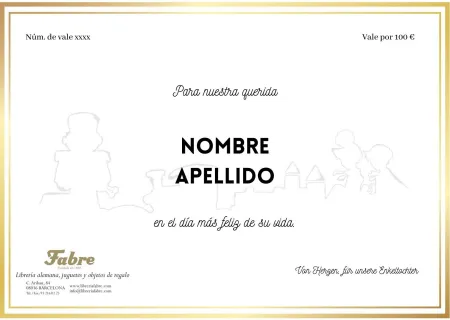 Vale Personalizable de 100 Euros