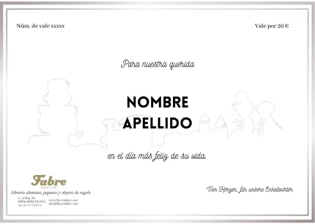 Vale Personalizable de 20 Euros