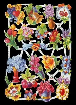 Cromos de Picar Flores Decoración (7005)