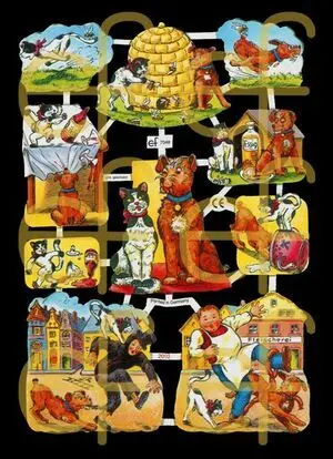 Cromos de Picar Perros y Gatos (7048)