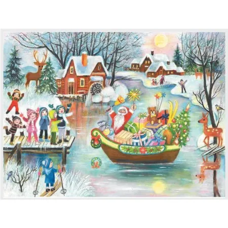 Calendario de Adviento Papa Noel en el Bote