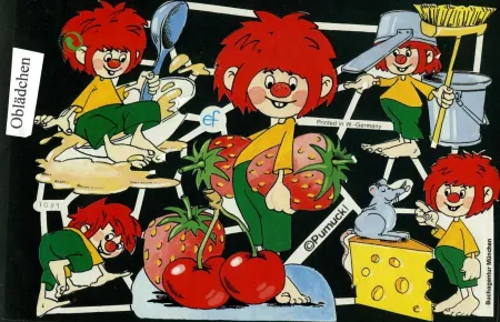 Cromos de Picar de Pumuck con Comida (7081)