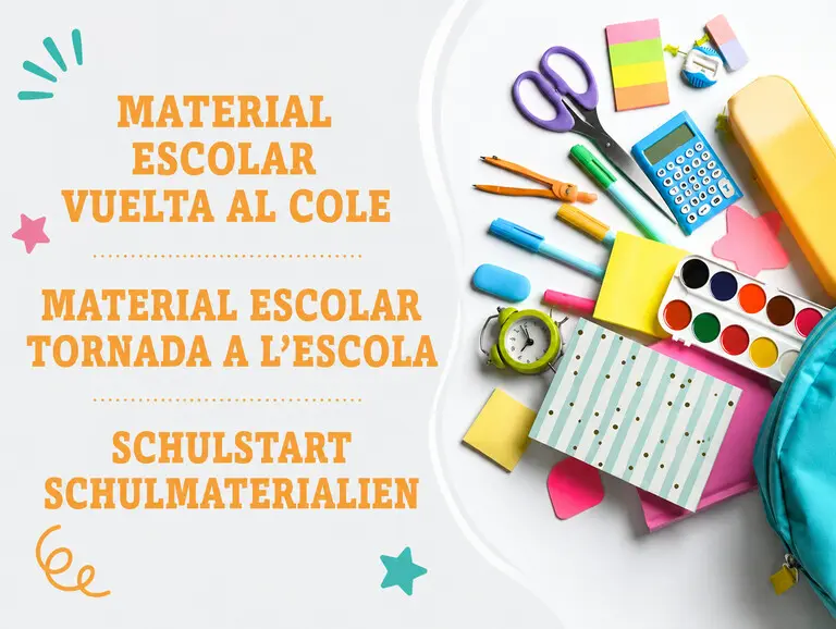 Schulstart Schulmaterialen