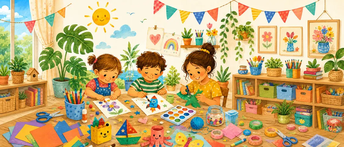 Kreativer Sommer: Bildschirmfreie Bastelarbeiten & Spiele
