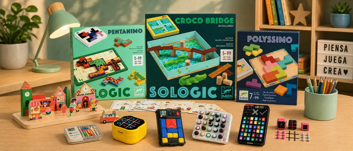 Juegos de lógica y retos mentales: aprender...