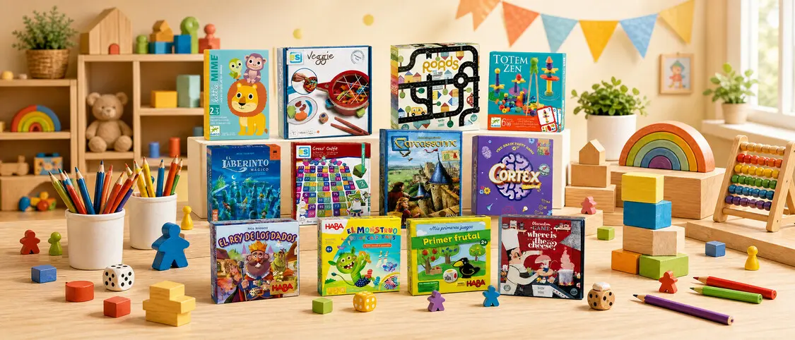 Juegos educativos para edades: juegos de mesa...