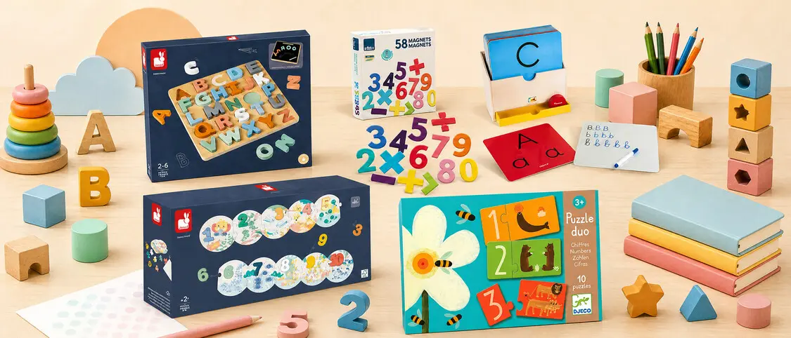 Letras y números: aprender jugando desde pequeños
